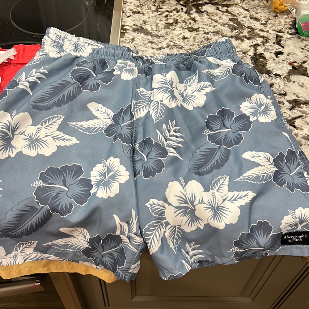 3 pairs of Abercrombie swim trunks 15/16